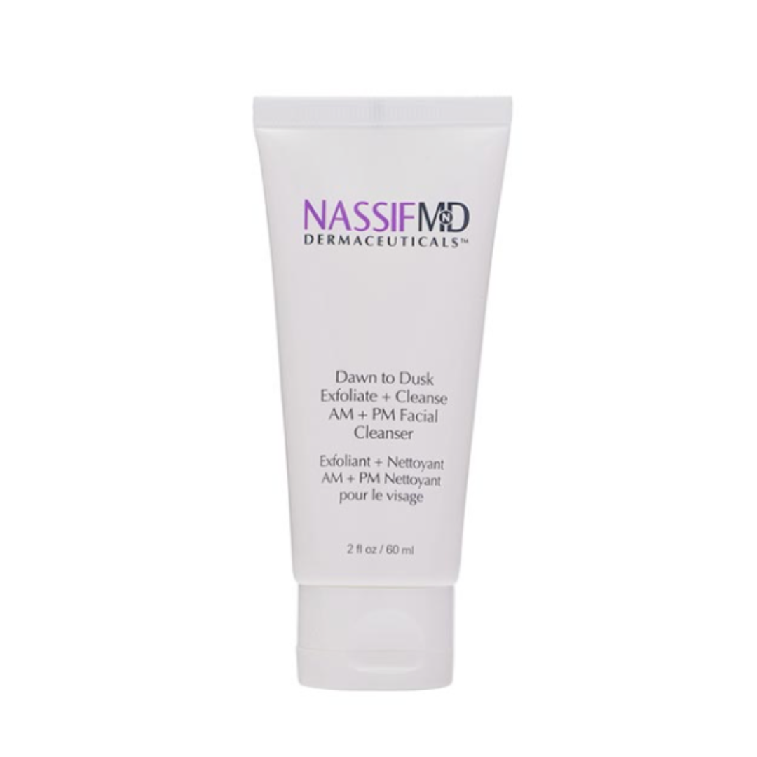 NassifMD Dawn To Dusk Cleanse Exfoliate AM PM Facial Cleanser 60ml Skinstore