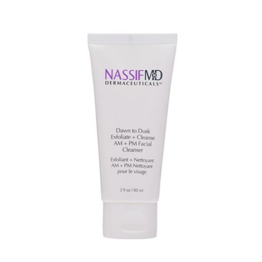 NassifMD Dawn To Dusk Cleanse Exfoliate AM PM Facial Cleanser 60ml Skinstore