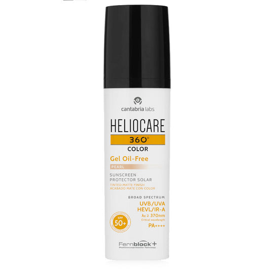 Heliocare 360° Color Gel Oil-Free SPF 50+ (Pearl) 50ml Skinstore